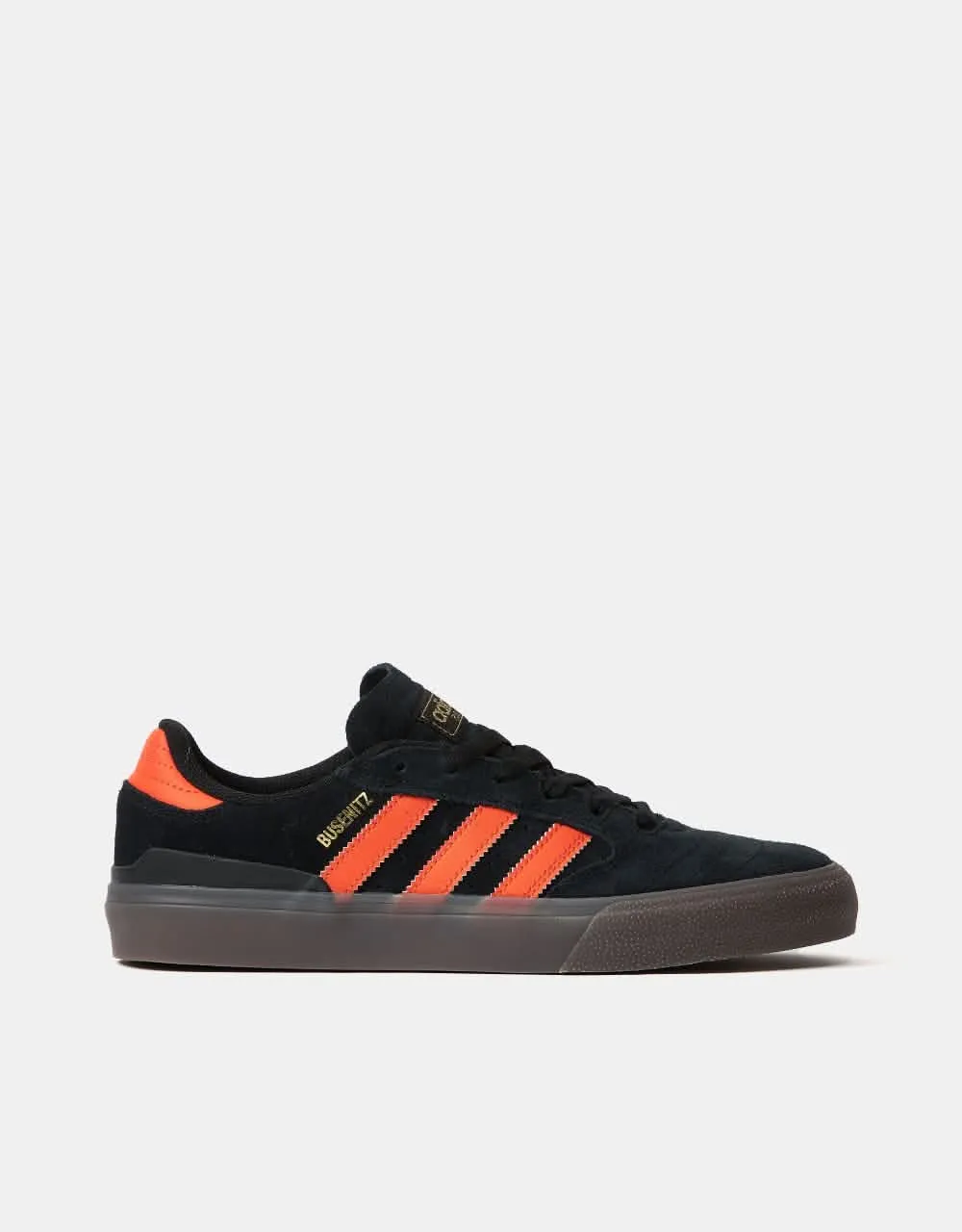 adidas Busenitz Vulc II Skate Shoes - Core Black/Collegiate Orange/Gum