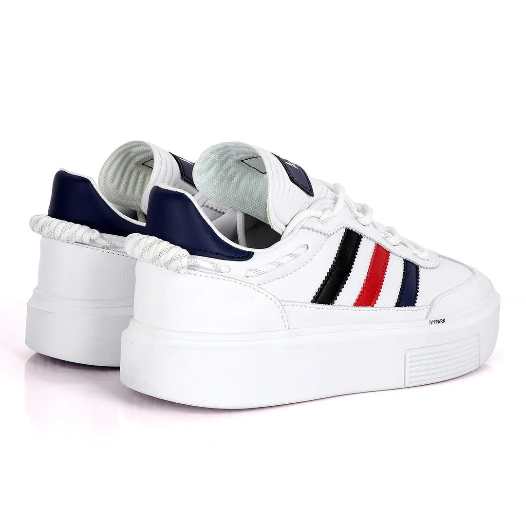 Adidas Lvy-Park Black, Red, Blue Stripe Designed Sneakers