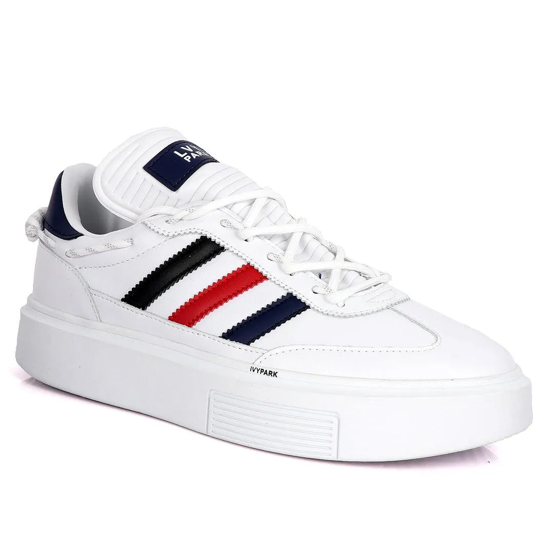 Adidas Lvy-Park Black, Red, Blue Stripe Designed Sneakers