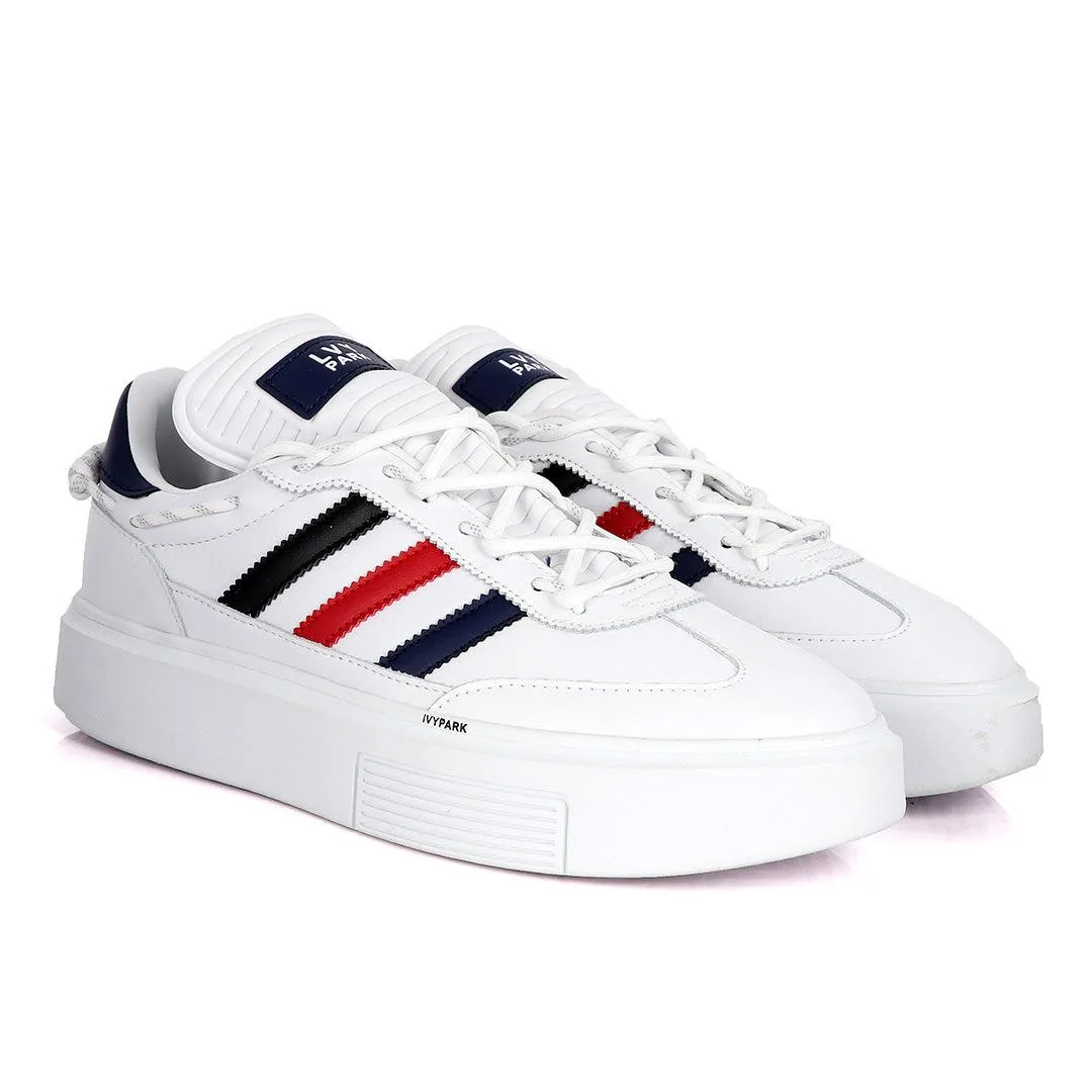 Adidas Lvy-Park Black, Red, Blue Stripe Designed Sneakers