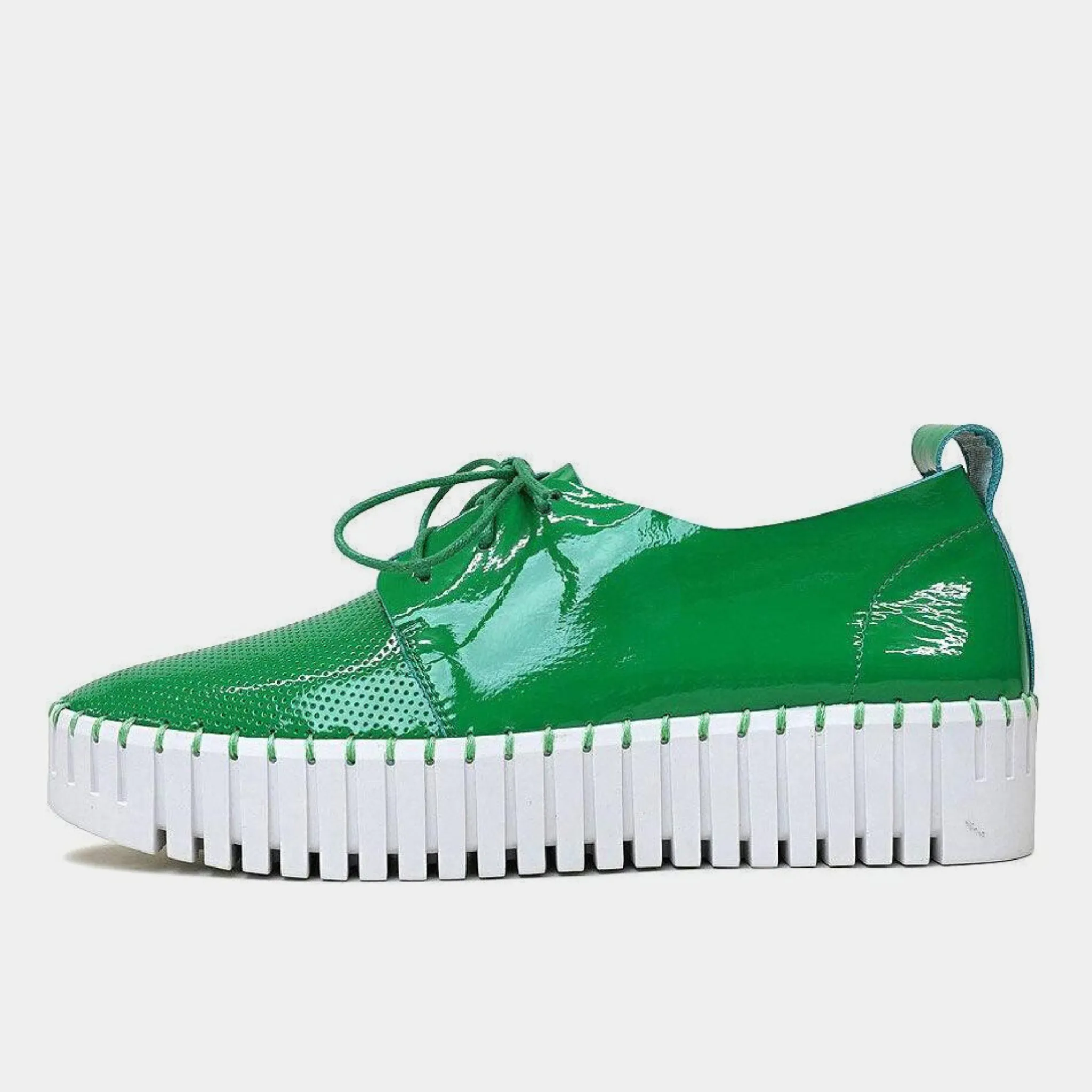 Batu Emerald Patent Leather Sneakers