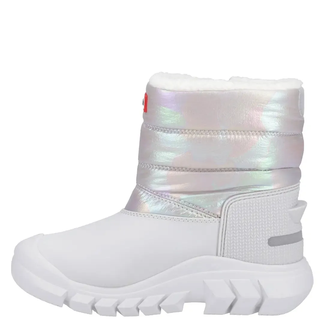 Big Kids Intrepid Snow Boot - Patter Grey/Rainbow by Hunter