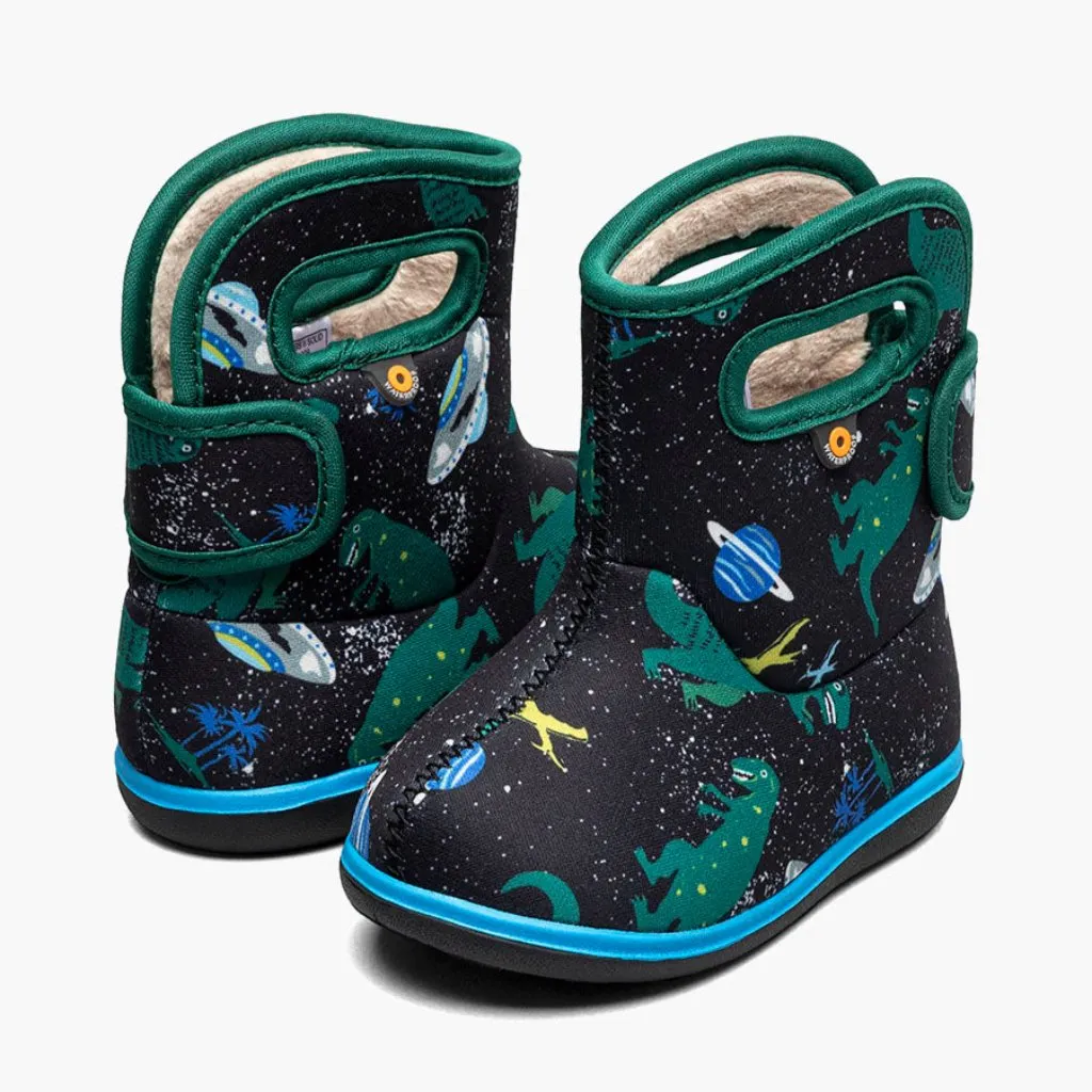 Bogs Baby Waterproof Insulated Boots | space dino