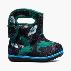 Bogs Baby Waterproof Insulated Boots | space dino