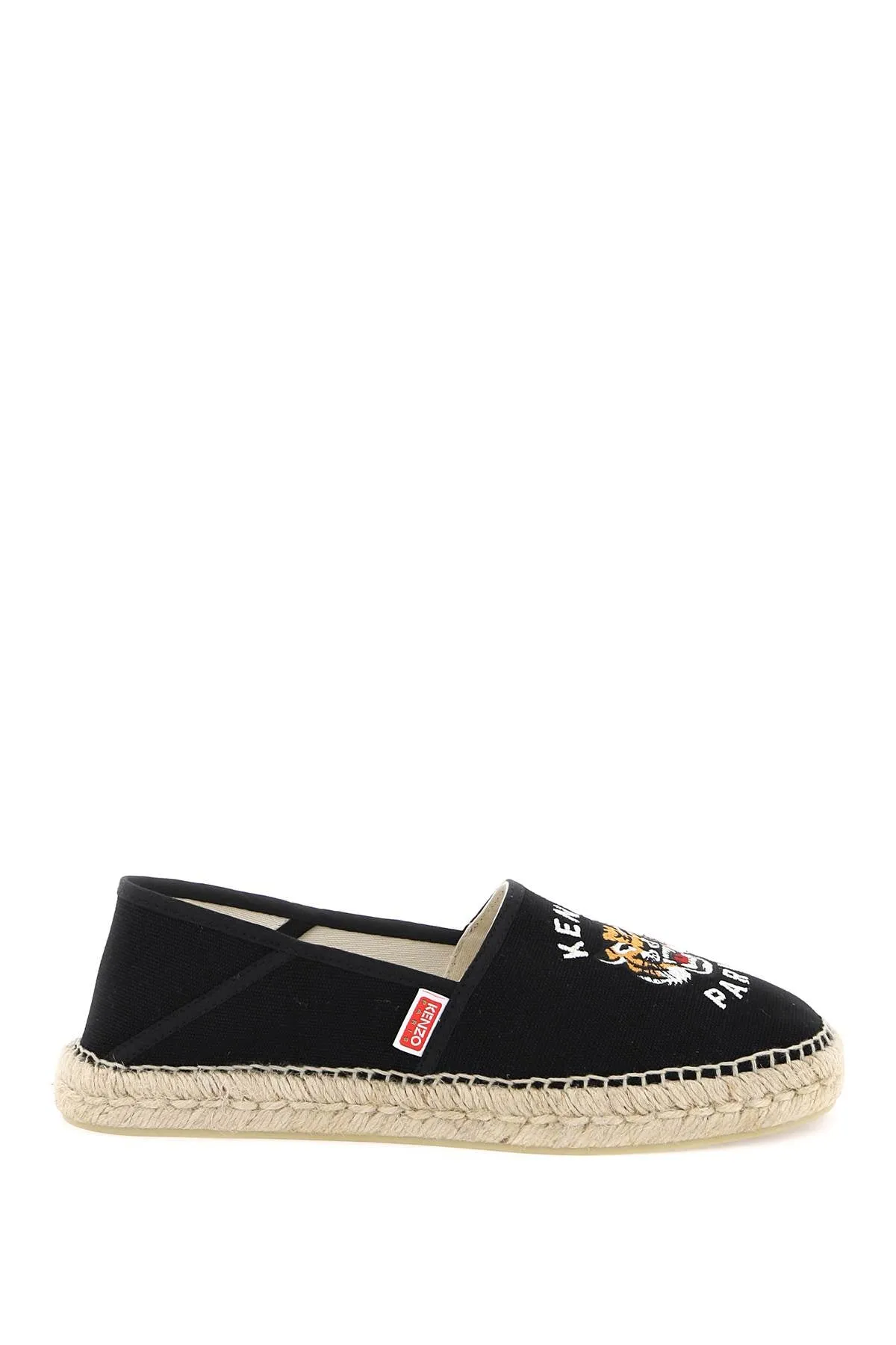 canvas espadrilles with logo embroidery