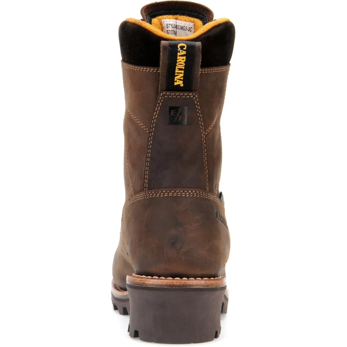 Carolina Men's Birch 8" Comp Toe WP Logger Work Boot - Brown - CA7522