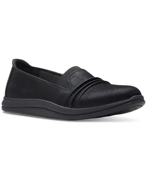 Clarks Women's Breeze Sol Flat Slip-on Sneakers, Black