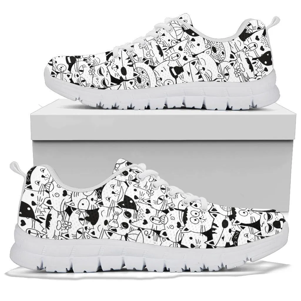 Comic Cats -  Women's Sneakers