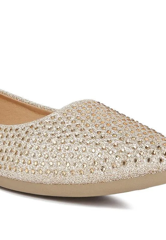 Denki Studded Ballerina Flats