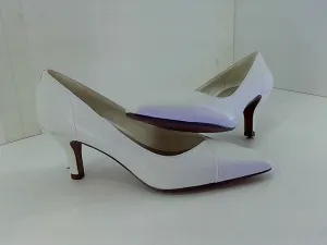 Easy Street Womens Pointed Toe Slingback Heels Color White Size 5