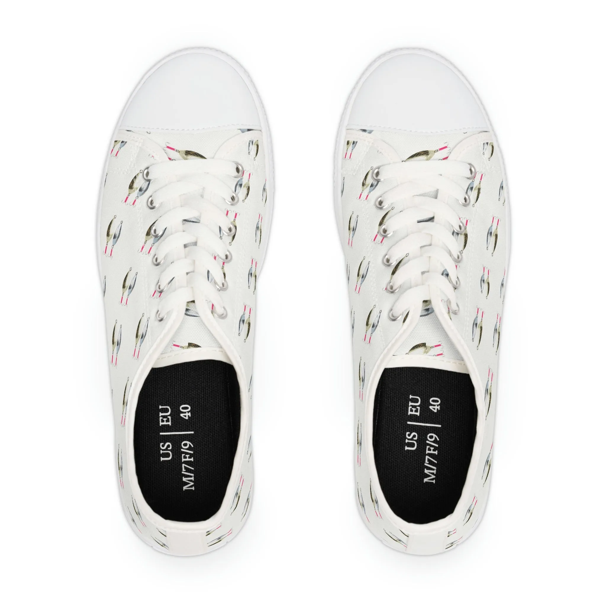 Fishing Lures - Bait - Women's Low Top Sneakers