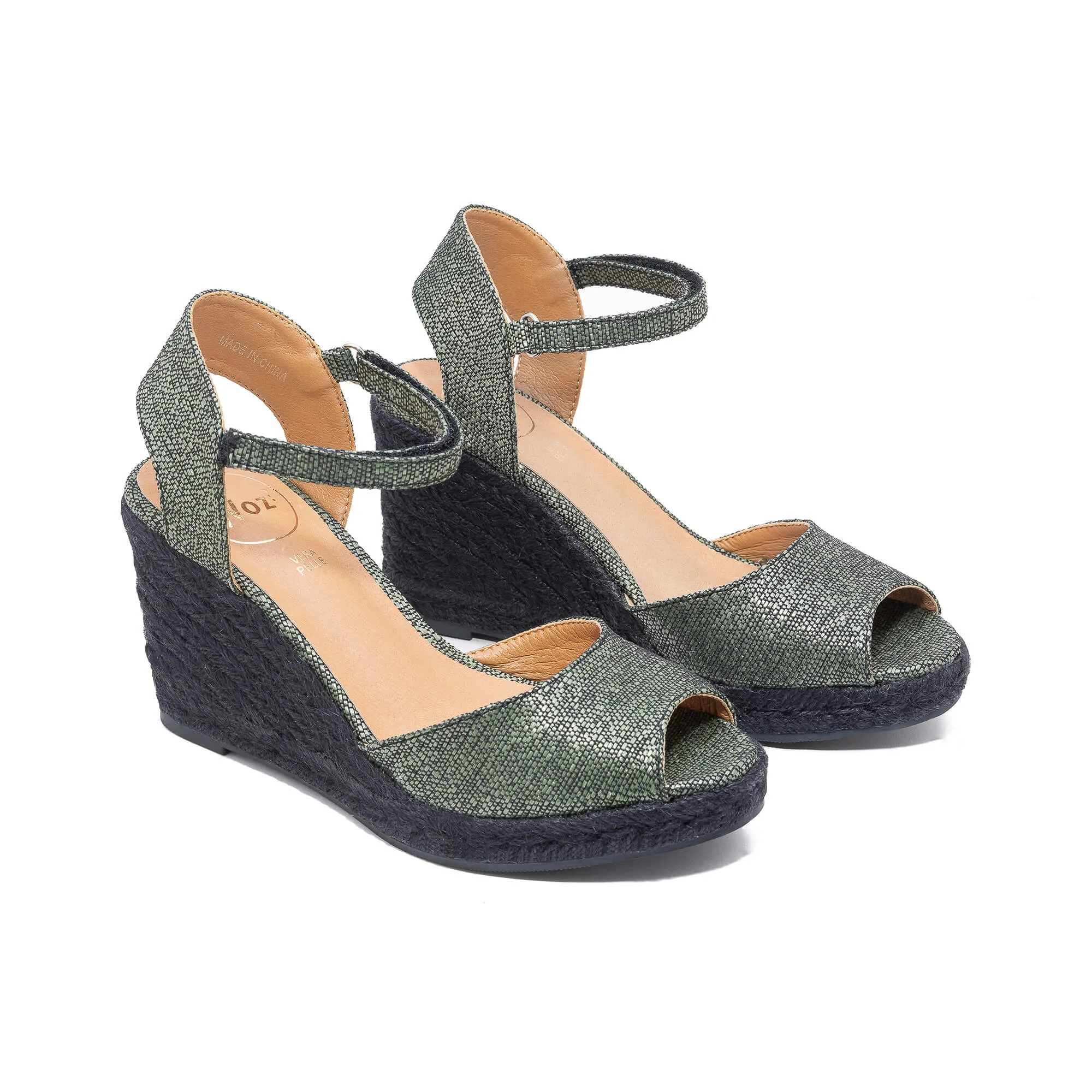 Flora Green Espadrilles