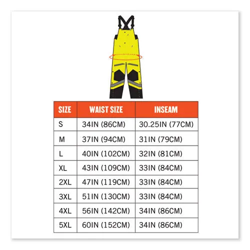 Glowear 8928 Class E Hi-vis Insulated Bibs, 3x-large, Lime, Ships In 1-3 Business Days