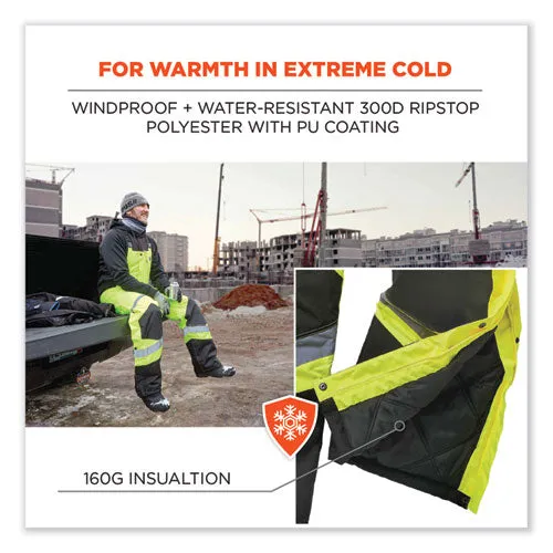 Glowear 8928 Class E Hi-vis Insulated Bibs, 3x-large, Lime, Ships In 1-3 Business Days