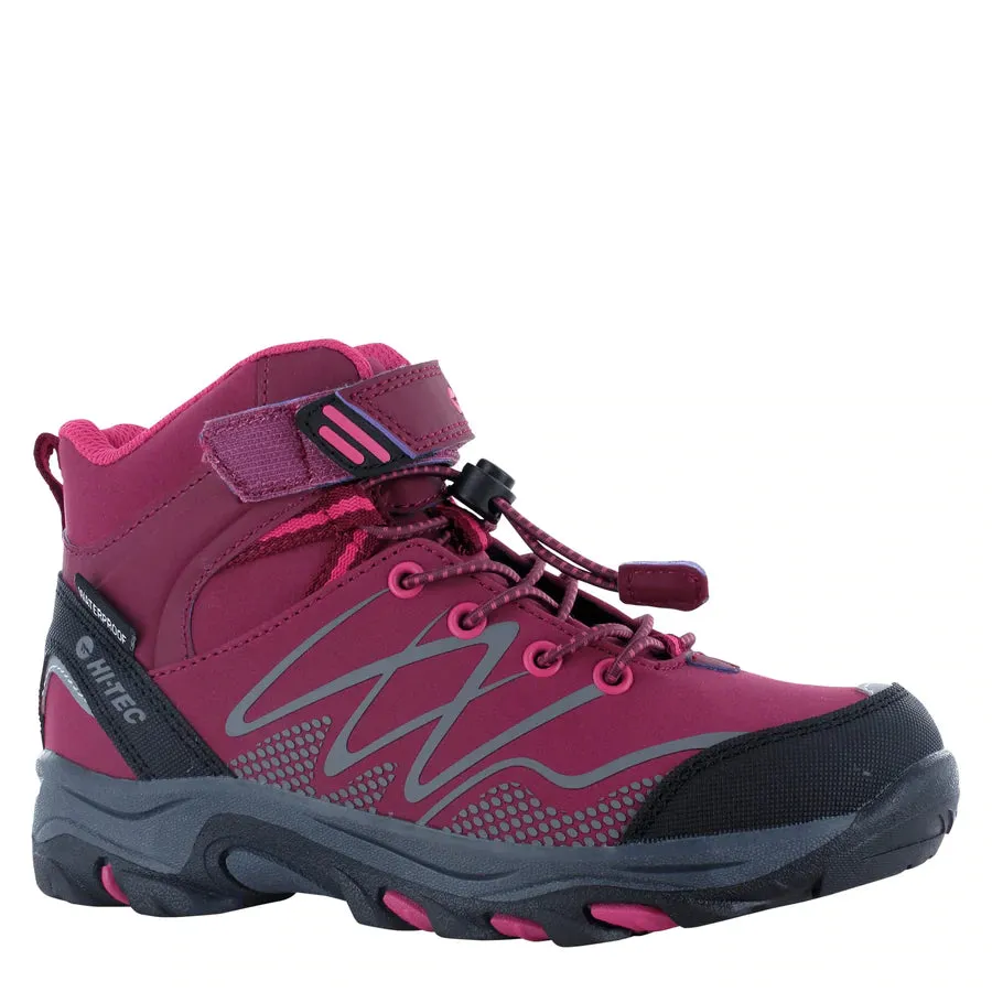 Hi-Tec Blackout Mid Waterproof Junior Girls Hiking Boot