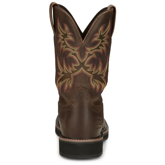 Justin Mens Driller Western Work Boots Style SE4689