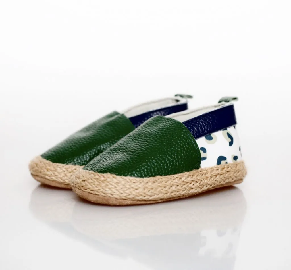 Kids Espadrille Shoes - Leopard Print