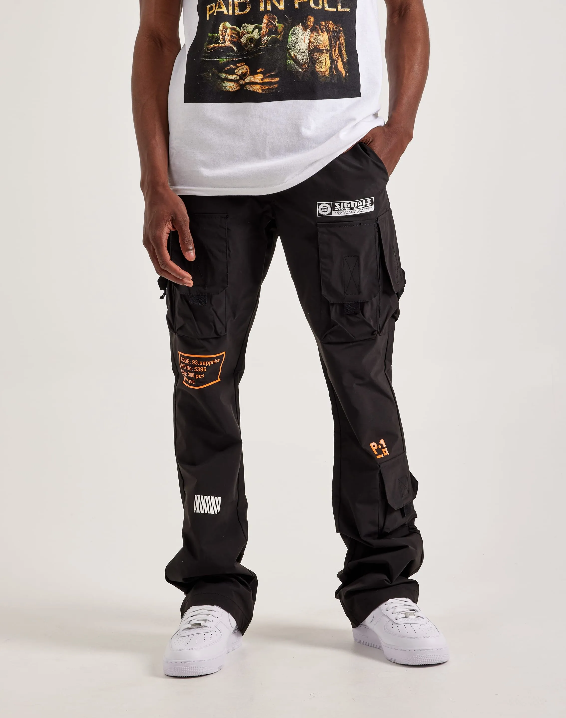 Kloud 9 Nylon Flare Cargo Pants