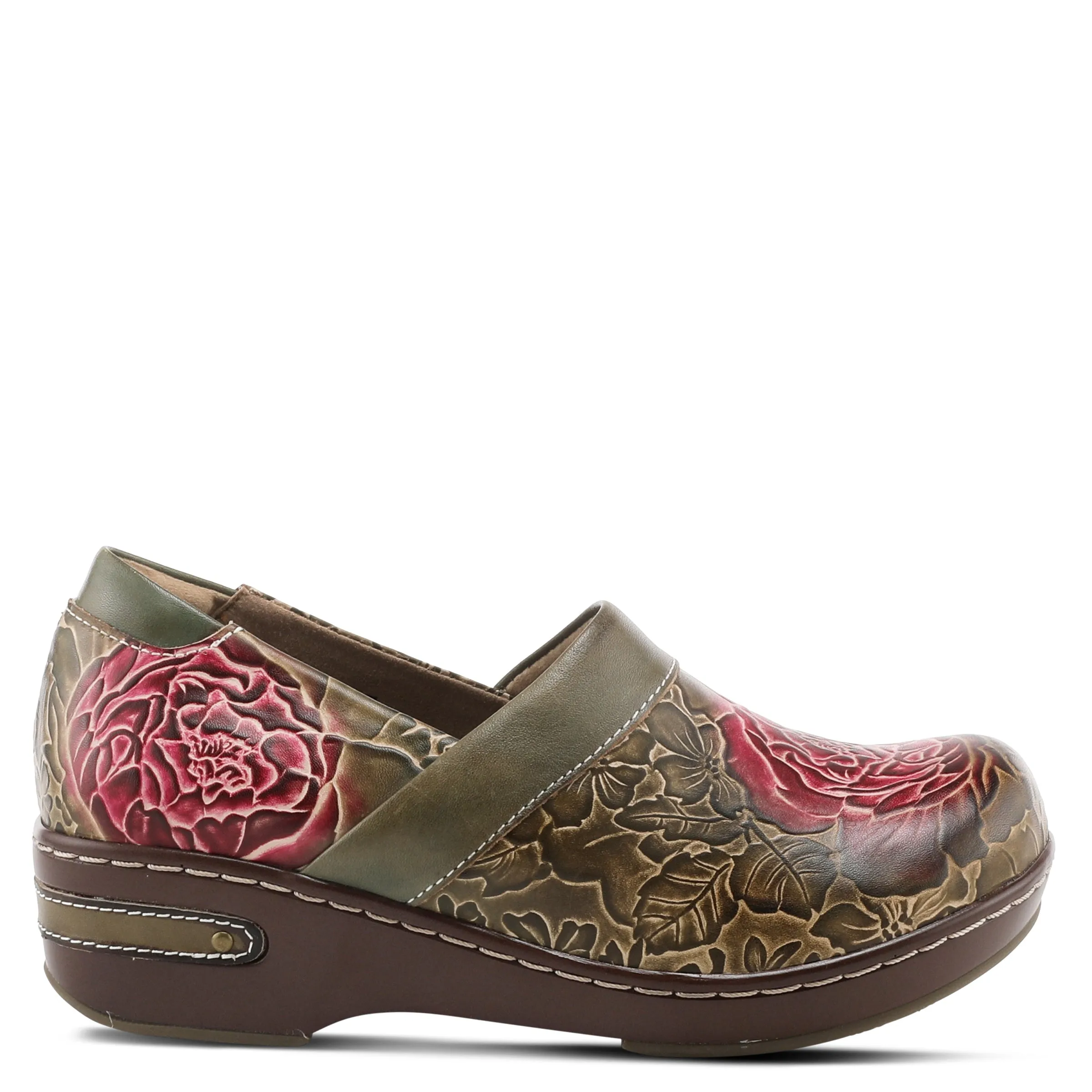 L`ARTISTE ELKAYJAY SLIP-ON CLOGS