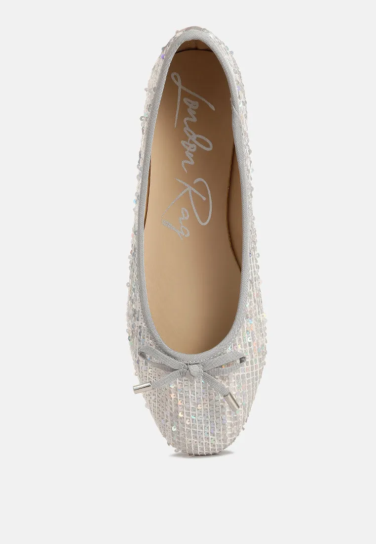 Lettie Sequin Embellished Ballet Flats