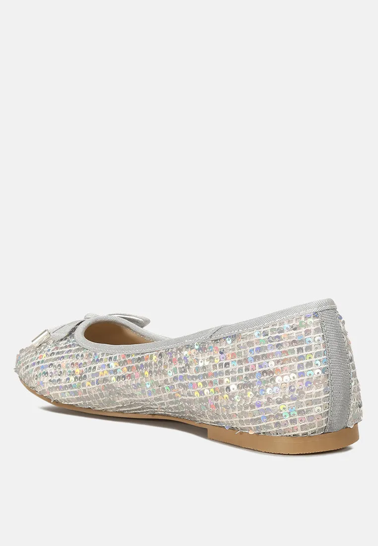 Lettie Sequin Embellished Ballet Flats