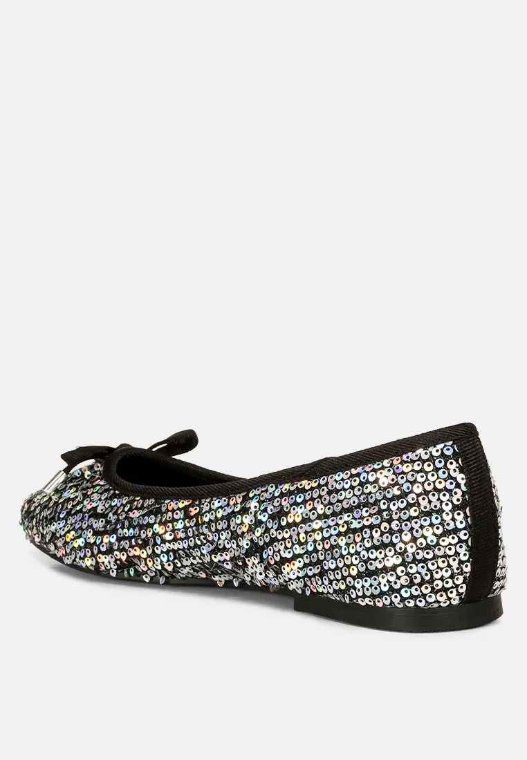 Lettie Sequin Embellished Ballet Flats