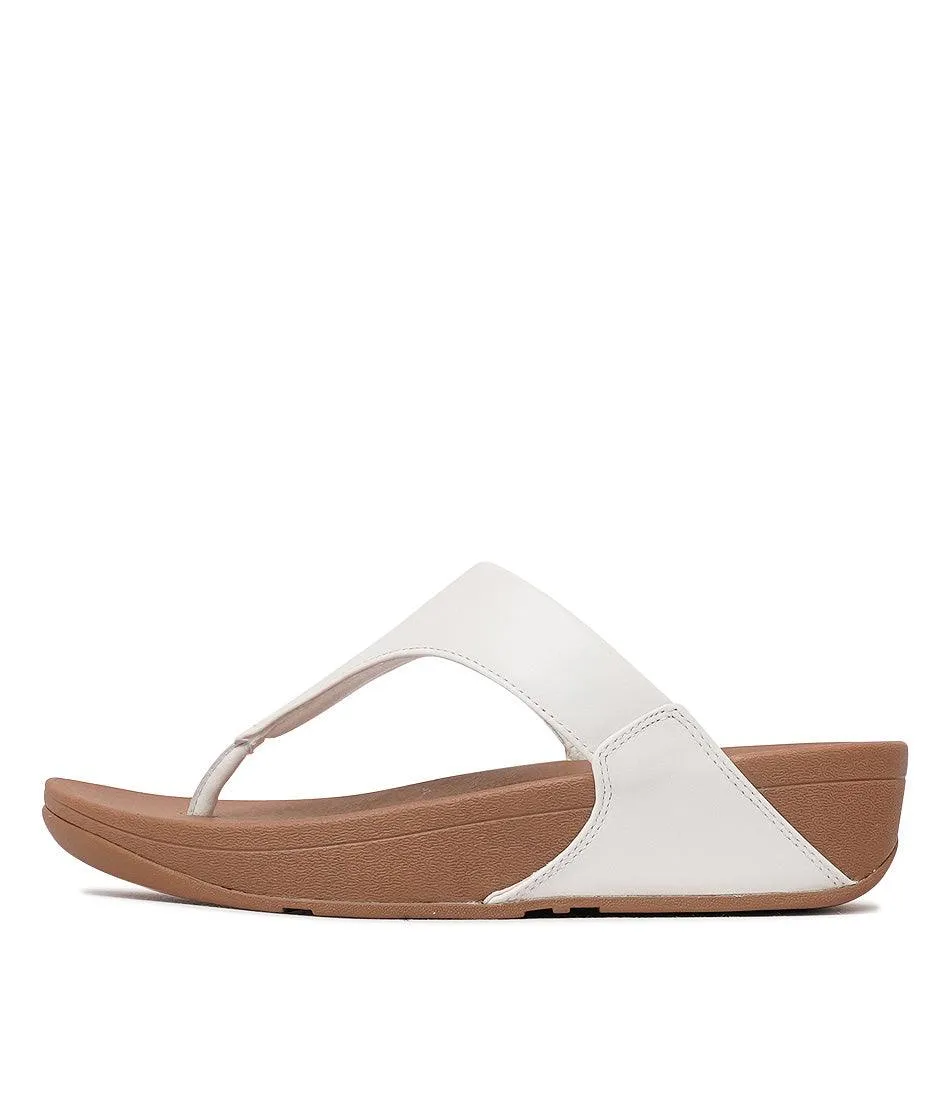 Lulu Leather White Sandals