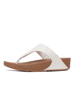 Lulu Leather White Sandals