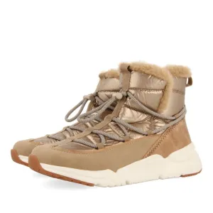 MATTE GOLD ULTRA LIGHT SNEAKER-BOOTS