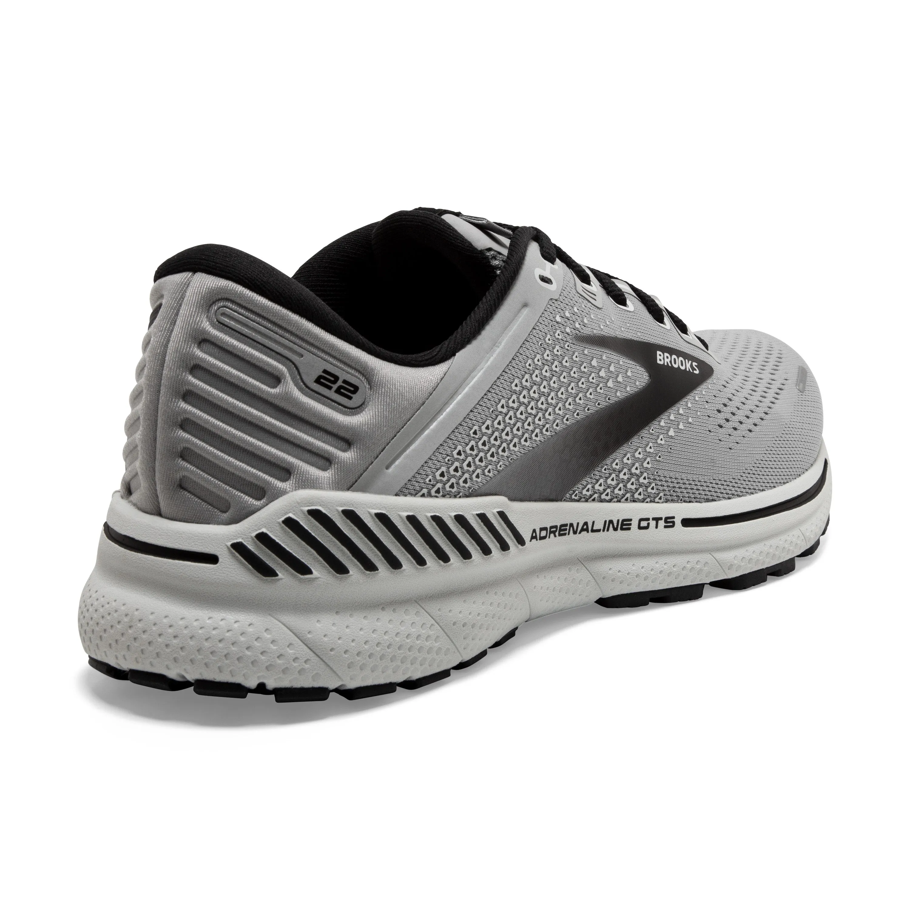 Men's Brooks Adrenaline GTS 22 Color: Alloy/Grey/Black (EXTRA WIDE WIDTH)