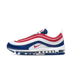 Men's Nike Air Max 97 - WHITE/UNIVERSITY RED-DEEP ROYAL