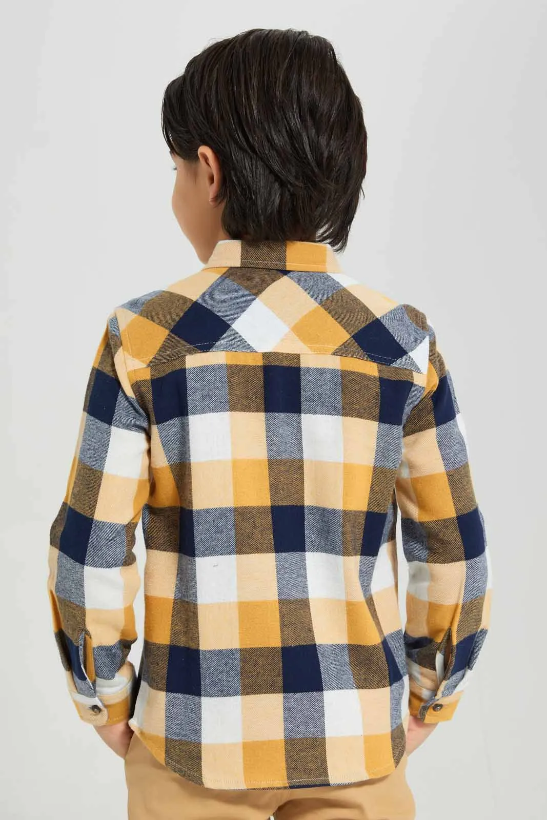 Multicolour Checkered Shirt For Boys