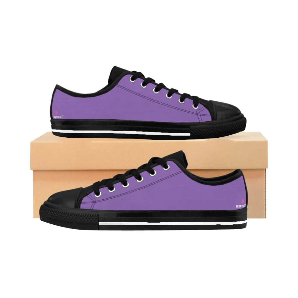 Purple Color Women's Sneakers, Lightweight Low Tops Tennis Running Casual Shoes For Women