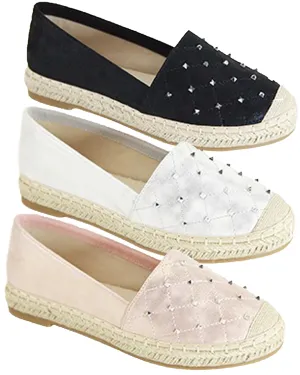 Rhinestone Espadrilles - Ladies