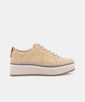 TINLEY SNEAKERS LT NATURAL RAFFIA - re:vita