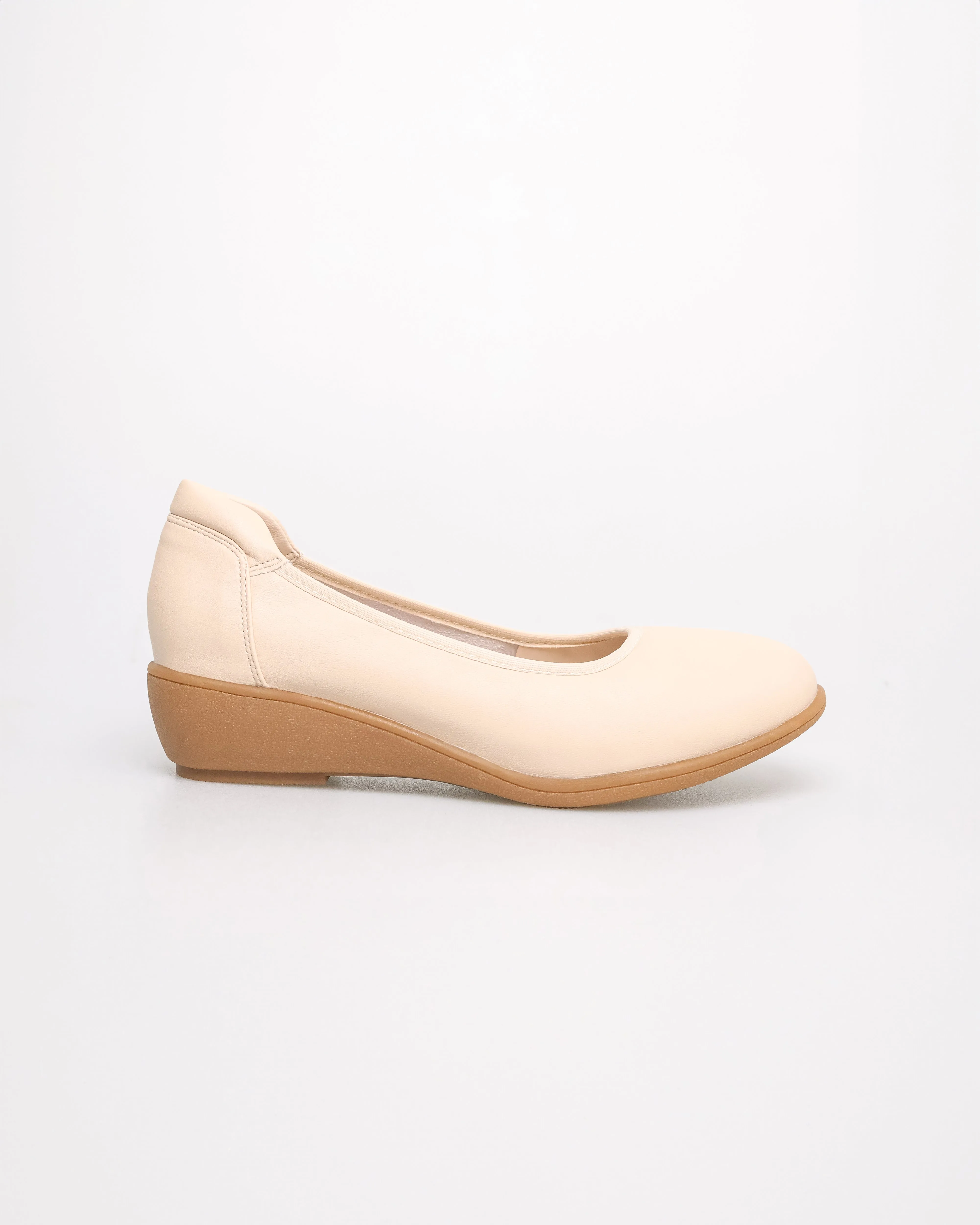 Tomaz YX174 Ladies Formal Wedges (Beige)