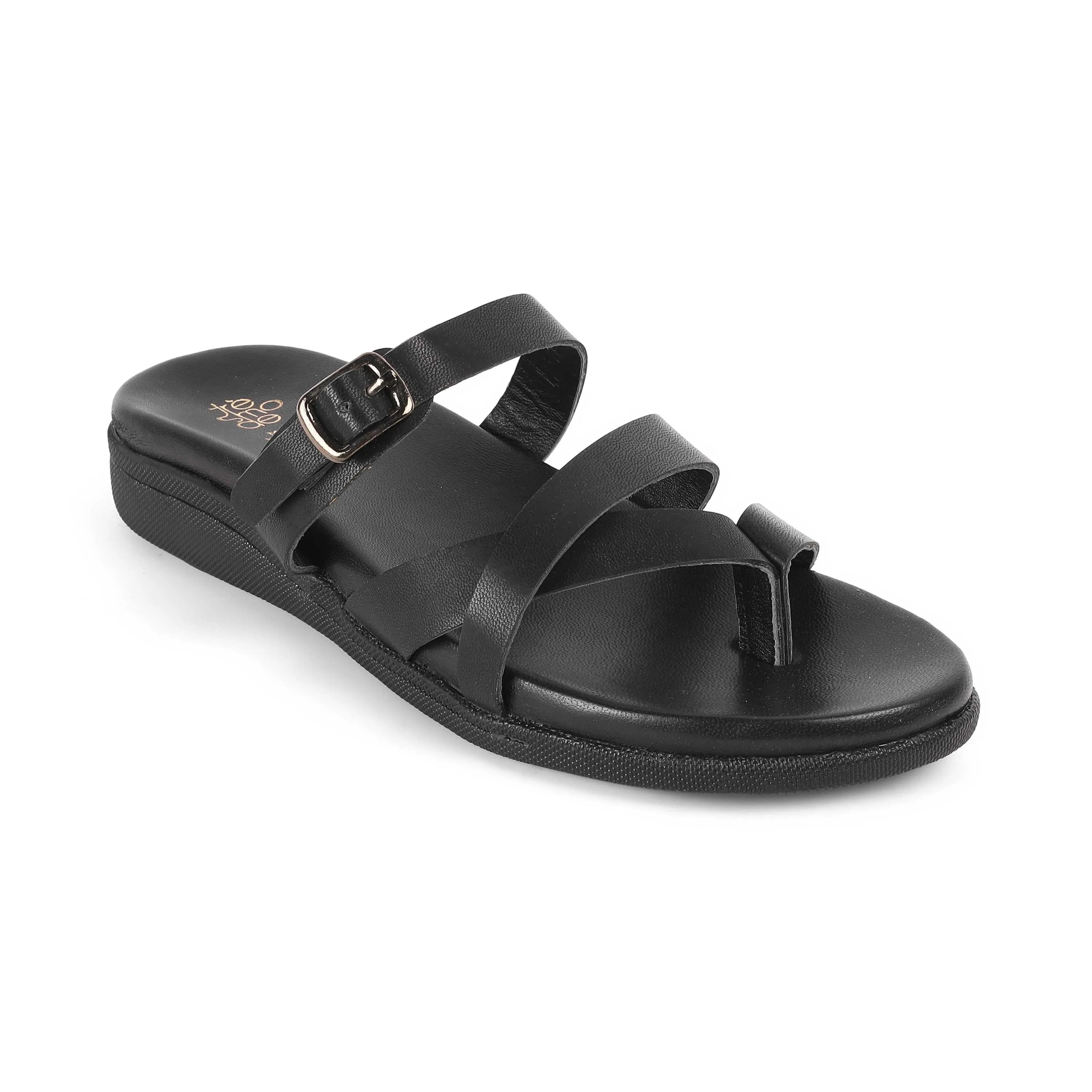 Tresmode Mos Black Women's Casual Flats