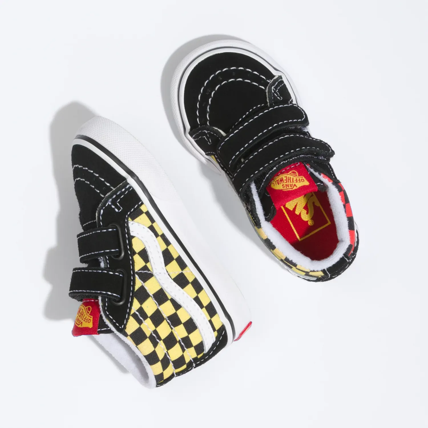 Vans Sk8-Mid Reissue V (Flame Logo Repeat) Black/Multi Toddler Shoes