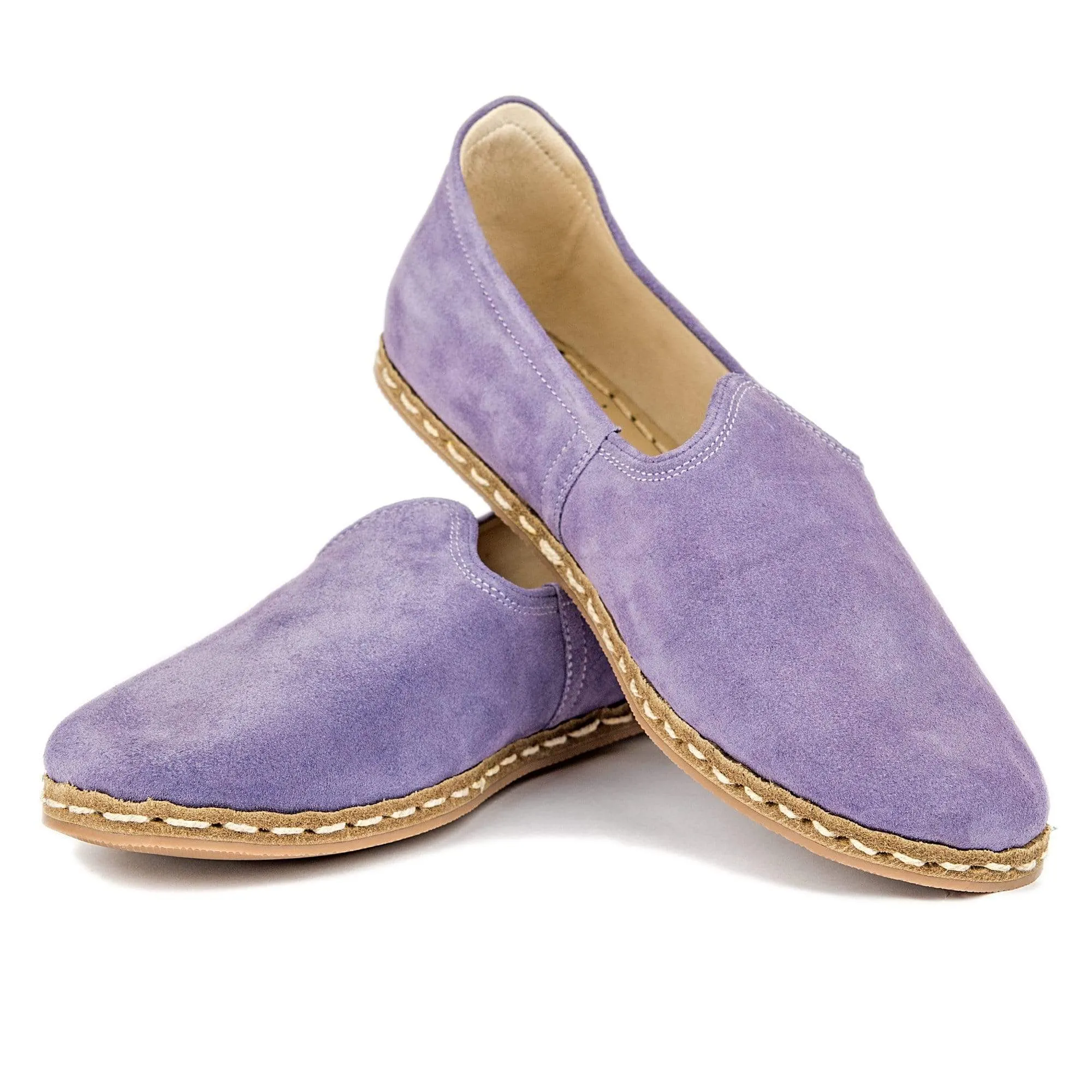 Women's Lavender Slip On Shoes