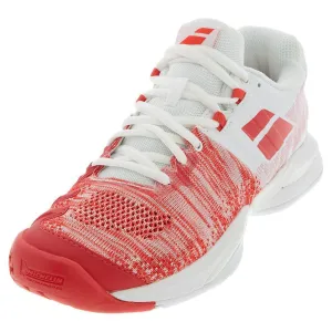 Women's Propulse Blast White and Hibiscus Tennis Shoes