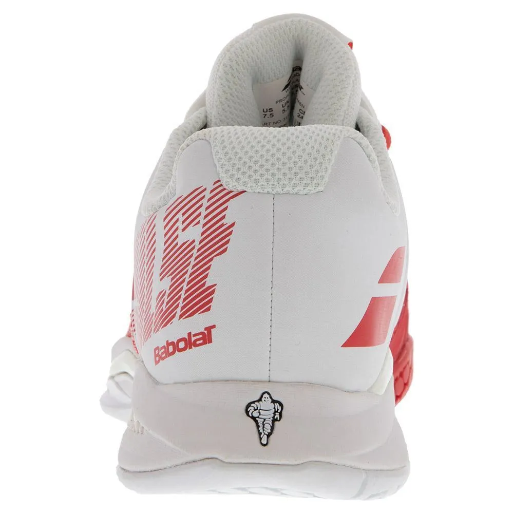 Women's Propulse Blast White and Hibiscus Tennis Shoes