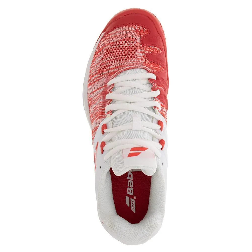 Women's Propulse Blast White and Hibiscus Tennis Shoes